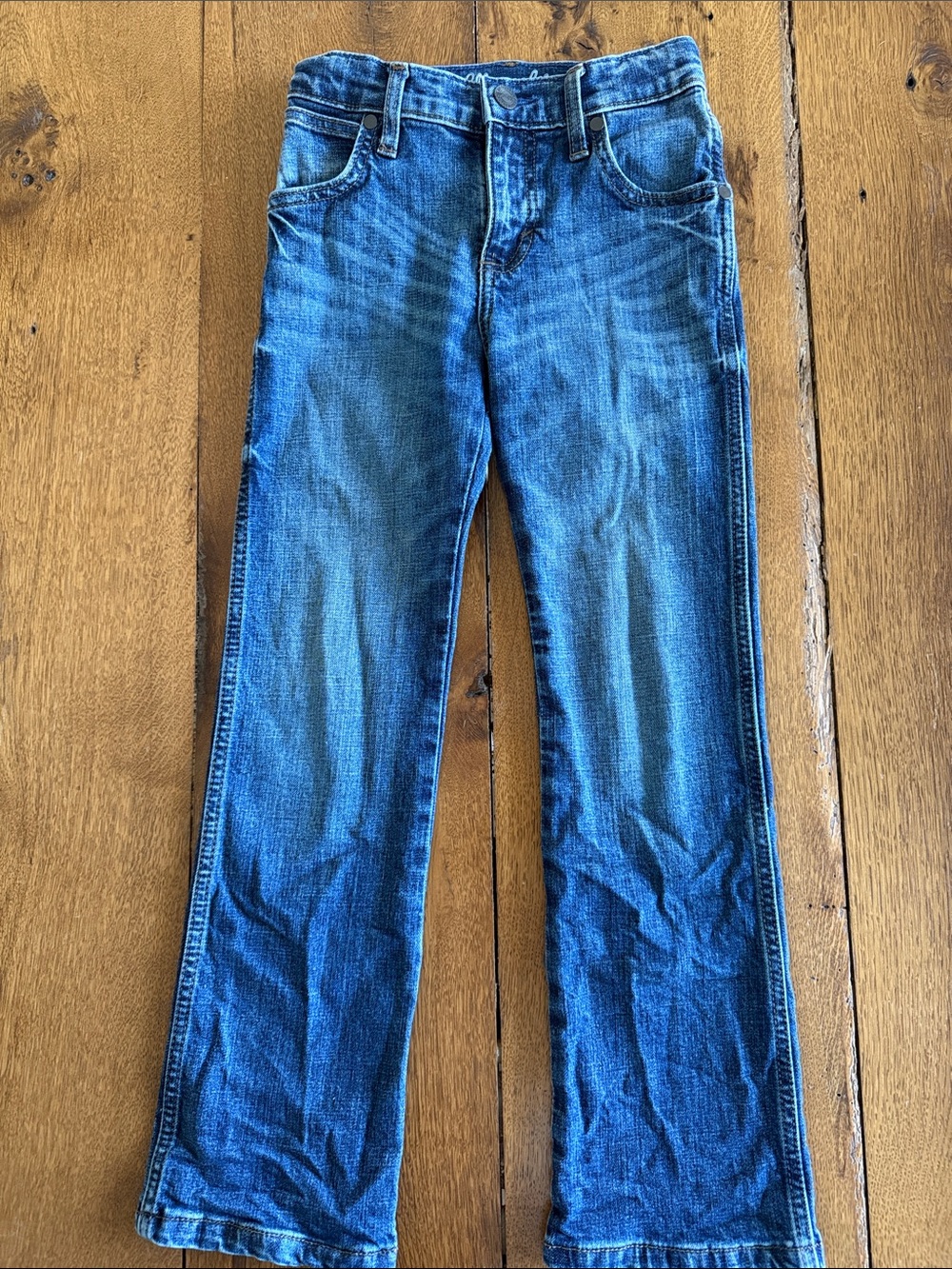 Kids Dark Blue Denim Jeans - Classic Straight Fit